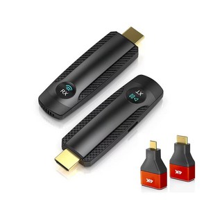 쿠오 무선 초강력 벽뚫기 HDMI 미러링 디스플레이 송수신기세트, 1세트