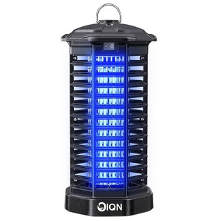 버그 재퍼 야외 15W 조명 및 4200V 그리드 온/오프 스위치가 있는 전기 모기 파리 플러그인 실내 주방 파티오 뒷마당 등을 위한 트랩 블랙, thin bug zapper