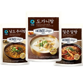 청정원 도가니탕2개+남도추어탕2개+얼큰알탕2개 총6개, 4개, 450g