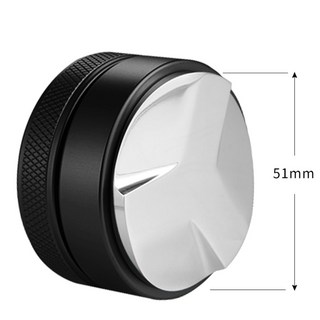JINGHENG 스테인레스 탬퍼 탬핑 레벨링 디스트리뷰터 49 51 53 54 58mm, 51mm회오리블랙, 1개