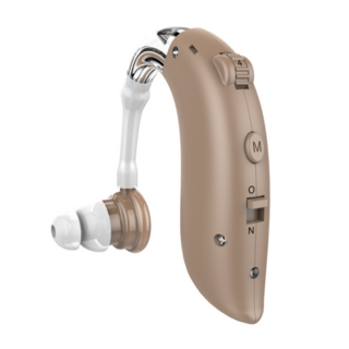Hearing Aids 음성증폭기 노인보청기 귀걸이형, 1개