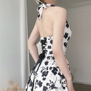 러블리플라워 여성 비치웨어 휴양지 원피스 체형커버 수영복