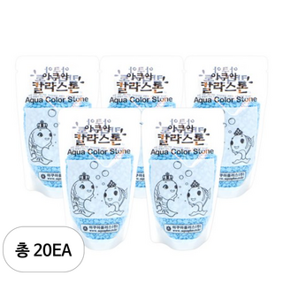 아쿠아플러스 아쿠아 칼라스톤 350g, 하늘, 20개