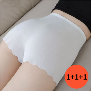 여성용 프리컷 심리스 속바지 2부 쿨링 통풍 말림방지 여름 이너팬츠 3종세트