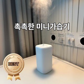 [나무처럼] 풍차 무드등 화이트 가습기 360ml USB 미니가습기