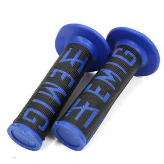 오토바이 핸들 매시룸 퀵 드로우 핸들바 핏바이크 고무 트위스트, 1개, 2.Black Blue