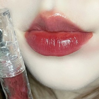 HERORANGEHR292 빙하 바위 거울 물 유약 립 글레이즈 보습 및 보습 퇴색하기 필름 형성, 1개
