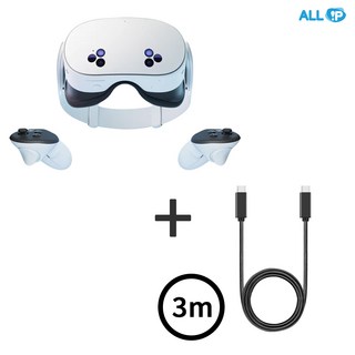 메타 퀘스트 3S meta quest 3s 128GB+ USB3.2 Gen2 C to C타입 20Gbps 100W 고속충전 PD 케이블 3m, 1세트, 단품