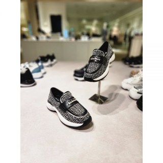 슈콤마보니 트위드 슬립온 스니커즈(BLK) (DG4DA23530BLK) 4CM 블랙