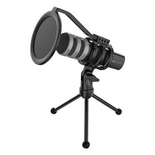 마타스튜디오 C10 방송용 녹음용 USB 스탠드 콘덴서 마이크, 블랙