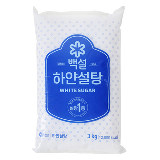 백설 하얀설탕 3kg 패키지