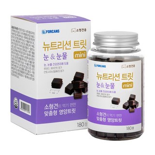 포켄스 강아지 뉴트리션 트릿 미니 영양제, 180정, 눈물개선/눈건강, 1개