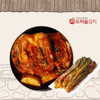 [도미솔] 사랑채포기김치5kg+갓김치1kg, 1세트