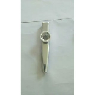 금속 Kazoos 악기 플루트 다이어프램 입 Kazoos 음악 악기 기타 플루트용 좋은 컴패니언 핫, Silver, 1개