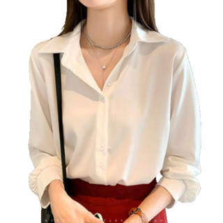 1+1 봄여름 여성 패션 긴팔 셔츠