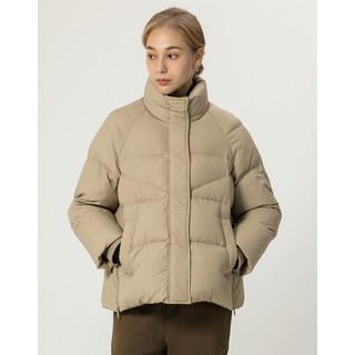 보니스팍스 본사직영 지퍼포켓 밑단 스트링 덕다운 숏 패딩-BB41PH080