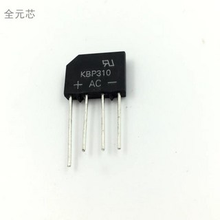 KBP310 플랫 브리지 1000V3A 뉴 스택 정류기 실리콘 풀 다이렉트 샷, 10PCS, 10개