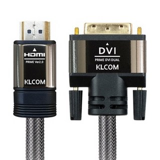 케이엘시스템 KLcom PRIME 고급형 HDMI 2.0 to DVI 케이블 KL41 1m, 본상품선택