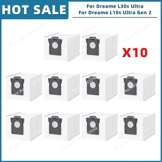 호환 부품 Dreame L10s Ultra Gen 2 / L30s L30 Pro 교체 액세서리 메인 사이드 브러시 헤파 필터 걸레 천 먼지 봉투 1084176, Set N, 1개