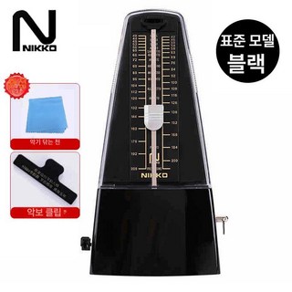 투명 메트로놈 기계식 피아노 속도 연습 튜너 박자, 1개, 블랙 B