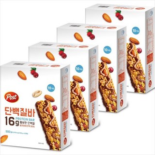 포스트 단백질바 500g(10개입) 4세트 – 2세트 구매 시 1,000원 할인! 넉넉한 유통기한, 총 40개 다이어트프로틴바 포스트 단백질바 500g(10개입) 4세트 – 2세트 구매 시 1,000원 할인! 넉넉한 유통기한, 총 40개 다이어트프로틴바