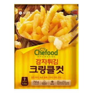 롯데푸드 감자튀김 크링클컷, 3개, 750g