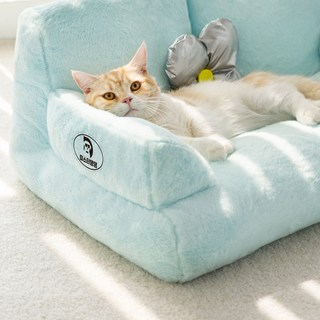 미스터댕댕 구름 쿠션 고양이 애견 방석 쇼파 침대 특대형, mint blue