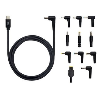 PD 20V USB C to DC 노트북 어댑터 변환 전원 케이블 65W 삼성 ASUS LG HP DELL 한성 MSI ACER 레노버 노트킹, C-10 / 사각팁 주의사항 필독, 1개