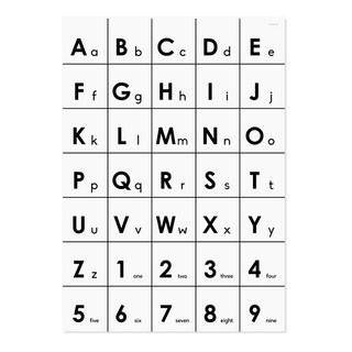 A2 유아 알파벳 벽보 영어 대문자 소문자 포스터 alphabet poster