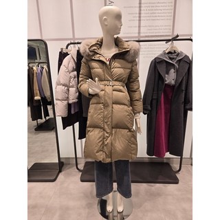 ZOOC 슬림핏 폭스퍼 구스 패딩 (Z244PSG322)701356