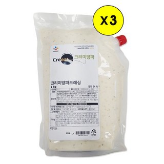 (냉장)[크레잇]크리미양파 드레싱2Kg*, 3개, 2kg