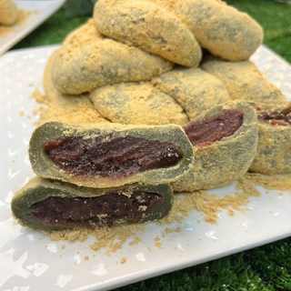 국내산 찹쌀 사용 28년 전통 프리미엄 콩 쑥개떡 모찌 아이들간식 쫀득한떡 맛집, 1.2kg, 1박스