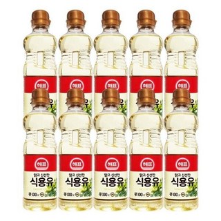 해표 맑고 신선한 콩 식용유 대두유 0.5L X 10개, 500ml