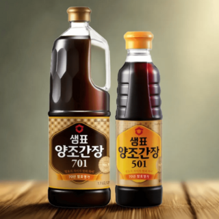 샘표 양조간장 701 & 501 세트 – 깊은 감칠맛, 2개, 총 2.2L 샘표간장501 샘표 양조간장 701 & 501 세트 – 깊은 감칠맛, 2개, 총 2.2L 샘표간장501