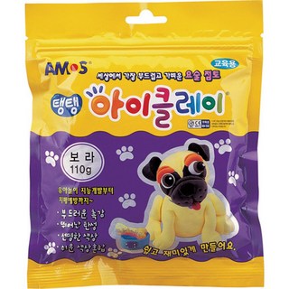 [2개묶음] 아이클레이 작은가방 탱탱 보라110g 파우치 IW145EC2