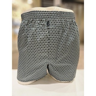 엘르이너웨어 그린 기하학 면 남성 트렁크 EDMTK775 GR