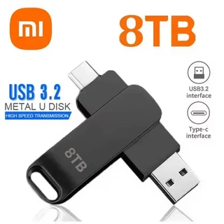 Xiaomi 16TB USB 3.2 플래시 드라이브 고속 전송 Pendrive 메모리 카드 디스크 Memoria 방수 스틱 NEW, 05 Black-8TB