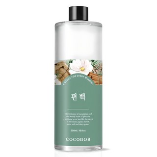 코코도르 대용량 디퓨저 리필, 편백, 500ml, 1개