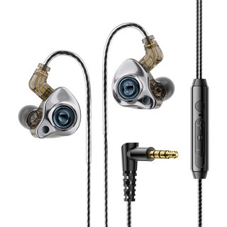Essager 게이밍 커널형 이어폰 인이어 DD 이어폰, 블랙, 3.5MM