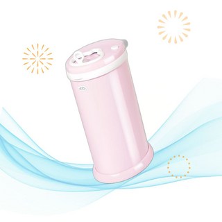 Ubbi 귀저기 가방 백팩 스틸 기저귀 쓰레기통 핑크 전용 봉투 불필요 냄새 잠금 M1