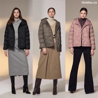 [Christina n Co] 크리스티나앤코 FW 장기모 후드 패딩점퍼 1종