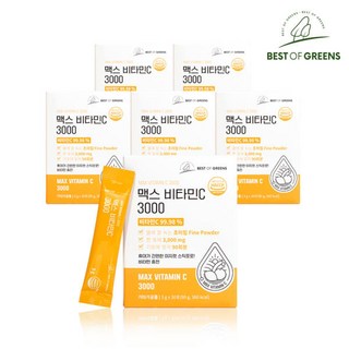 베스트오브그린 맥스 비타민C 3000 6박스 총180포, 3g, 6개