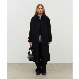 [매장정품] 던스트 DUNST 남녀공용 STAND COLLARED WOOL 코트 네이비_UDCO4D126N2