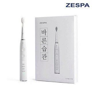 제스파 바른습관 ZPL3005 전동칫솔+칫솔모 세트, 화이트, 2세트, 제스파 ZPL3005 전동칫솔 세트+칫솔모 (리필)