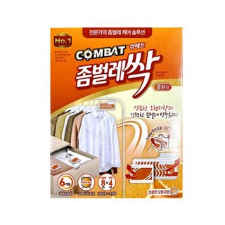 컴배트 프리미엄 좀벌레싹 천연오렌지향 서랍용 8p + 옷장용 4p, 1개