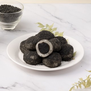 [용이네떡방]떡 흑임자앙꼬찰떡 흑임자떡, 25개, 40g
