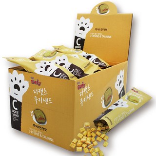 더캣츠 쿠키샌드 고양이간식, 북어&연어, 20g, 30개
