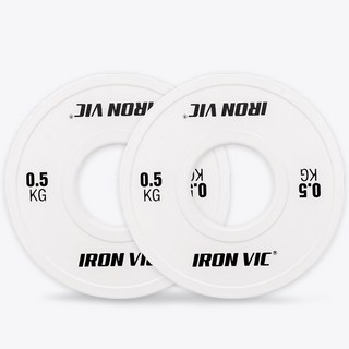 아이언빅 전완근 추감기 리스트롤러 팔뚝 운동기구, 저중량원판 1KG (화이트 2개입), 2개