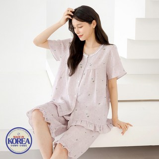 국산 여성 잠옷 풍기인견 파자마 홈웨어 상하세트