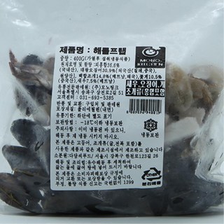 다양한 해산물을 다양하게 맛보는 해물 믹스 해물프랩 냉동 400g / 간단요리, 1개